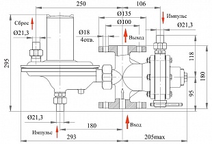 Регулятор давления комбинированный РДК-32